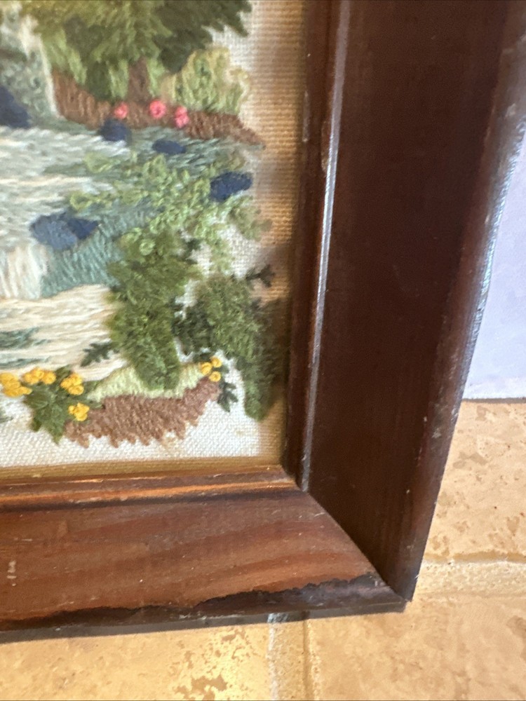Stitcher Waterfall Evergreens Frame