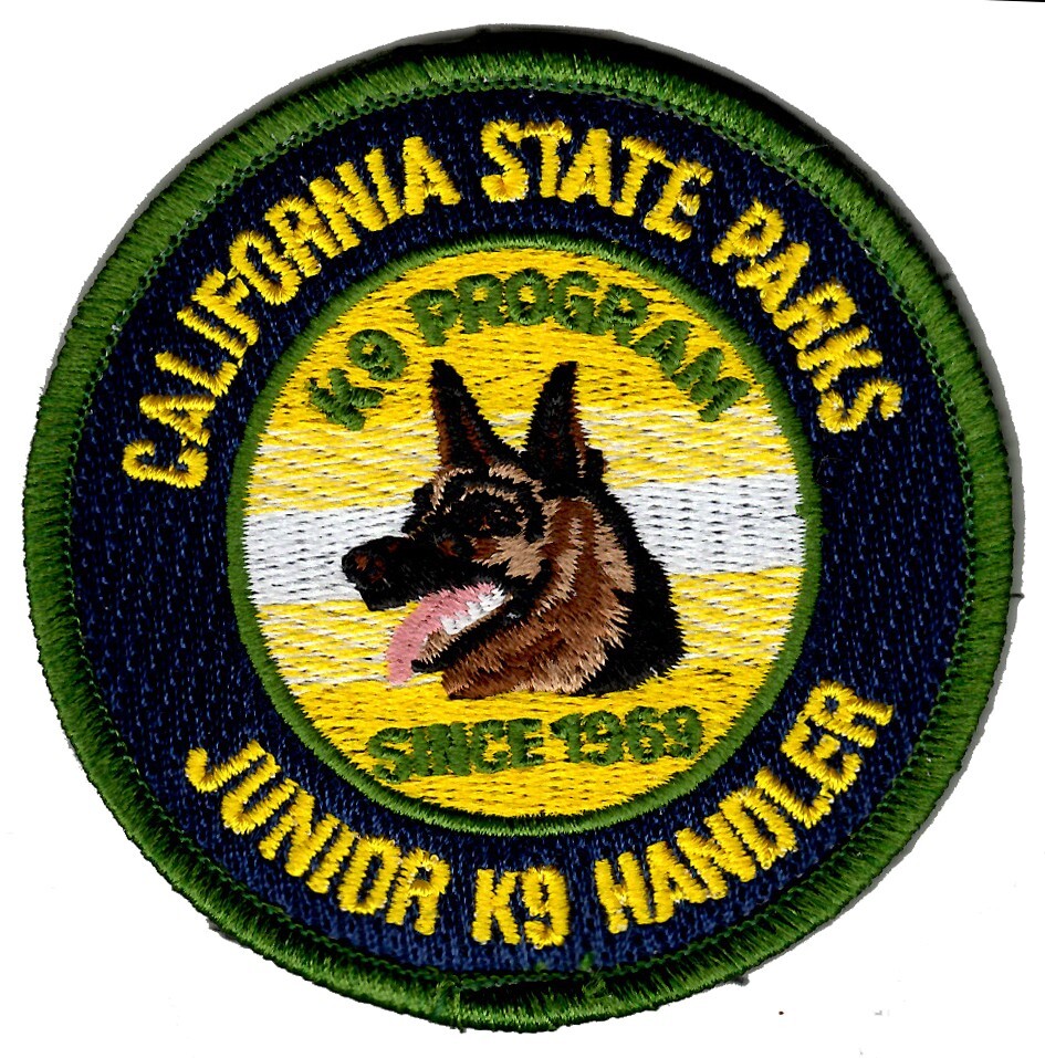 California State Parks - K9 Junior Handler Ranger HOOK & LOOP patch