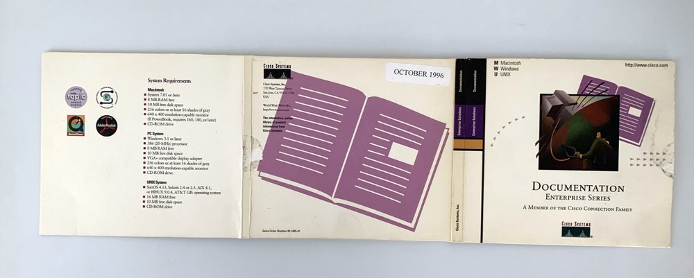 Cisco Systems Documentation 3 CD Set Enterprise Series Reference Vintage