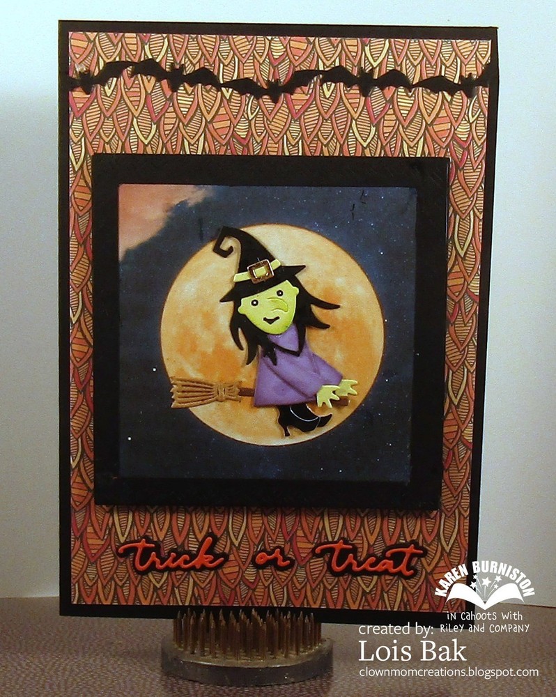 Karen Burniston Die 1243 Small Script - Halloween