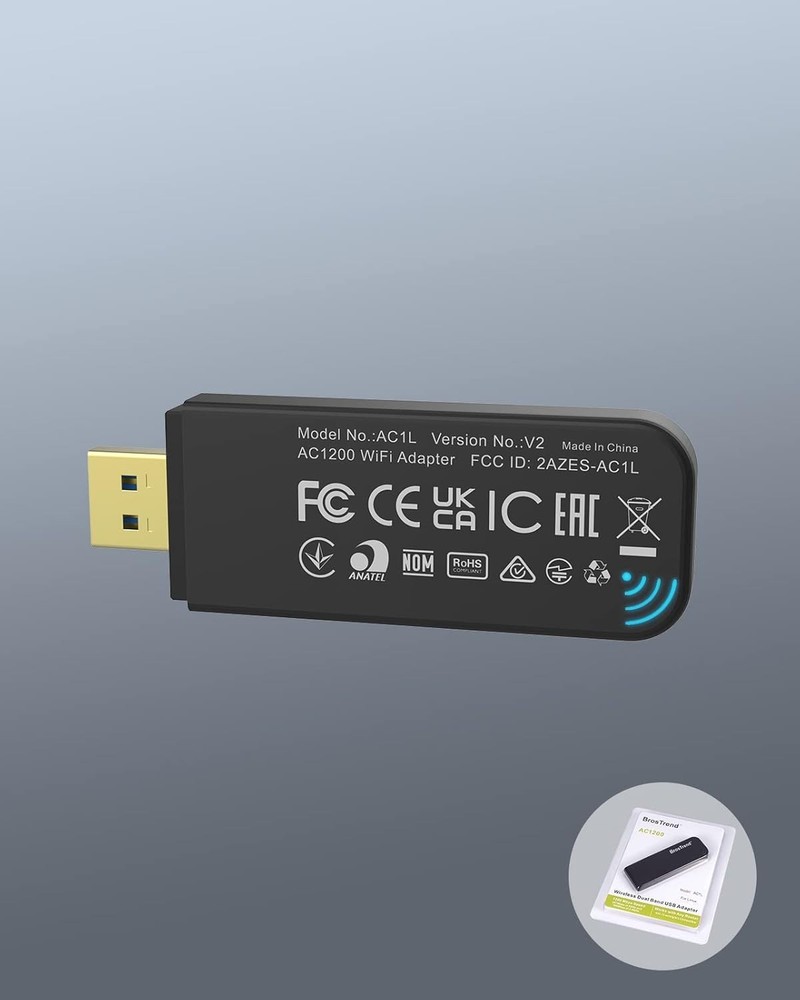 Versatile AC1200 Linux WiFi Adapter - Optimal Wireless Speed for All Devices