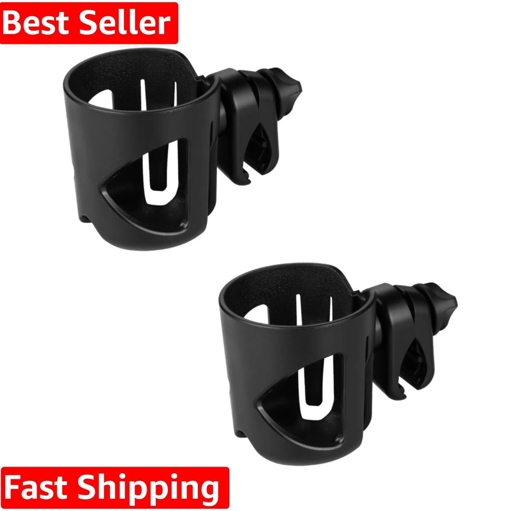 Universal Cup Holder, Stroller Cup Holder, 360° Rotatable Large Caliber Desig...