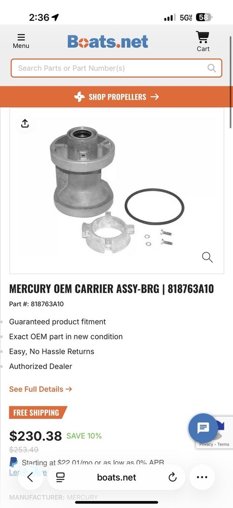 Quicksilver 818763A10