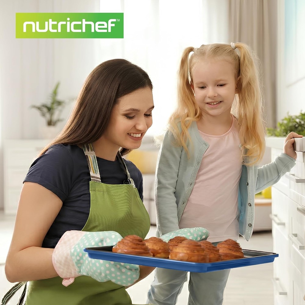 8-Piece Nonstick Stackable Bakeware Set PFOA PFOS PTFE Free Baking Tray Set