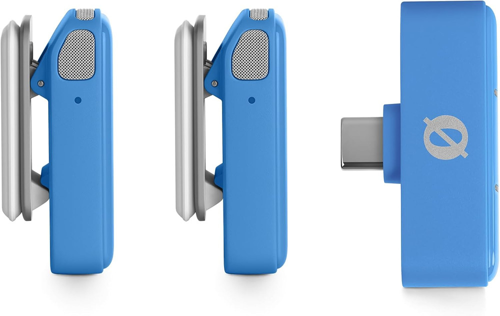 Wireless Micro - Compact Wireless Microphone, Two Mics with Charge Case for Smar