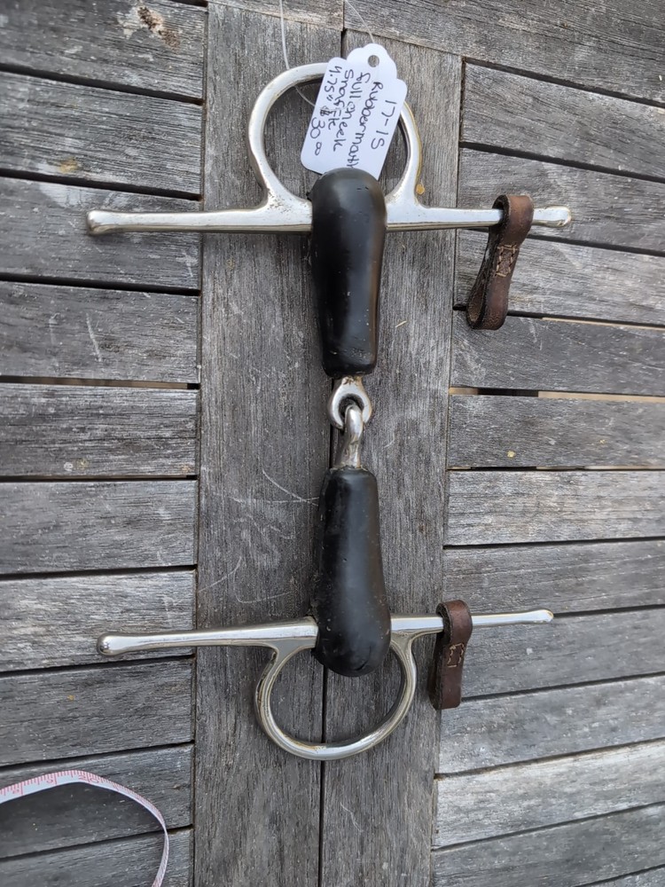 Full Cheek Rubber Mouthed Snaffle, 4.75 Inch