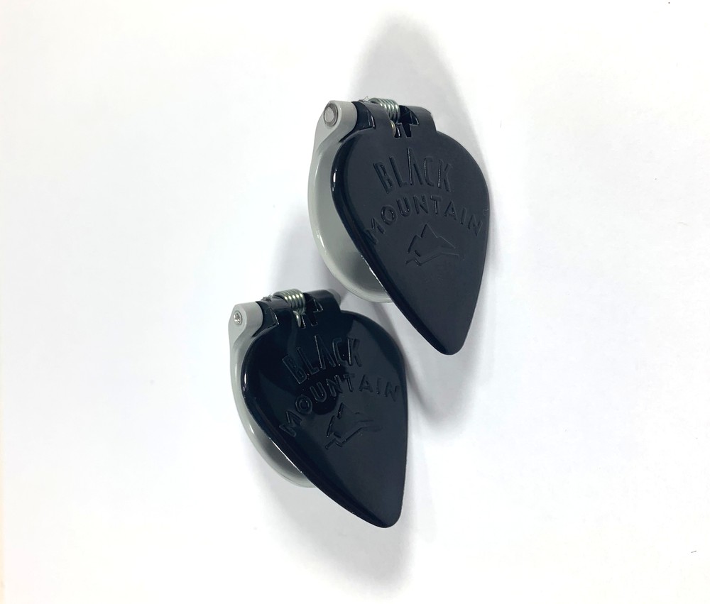 Black Mountain Thumb Pick - Two Picks - Spring Fit Medium Thumb Flat Pick Combo
