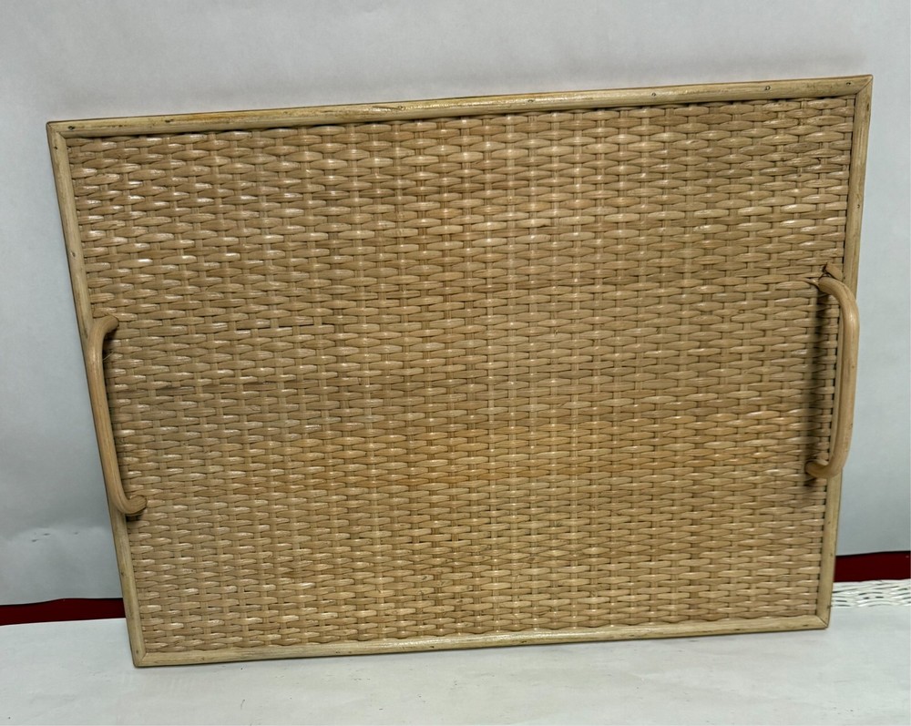 Honey Wicker Serving Tray