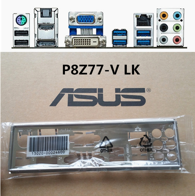 NEW Shield Backplate FOR ASUS P8Z77-V LK IO I/O Shield Back Plate