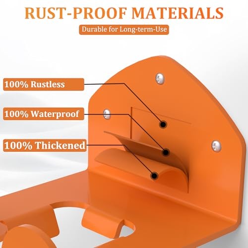 Garage Storage Trimmer Rack Garden Power Tool Hanger for Lawn Mower, 2 Pack