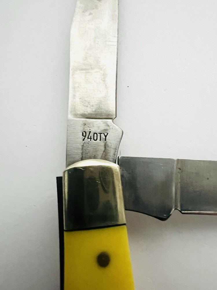 Schrade Old Timer Pocket Knife | Yellow | Model 940TY