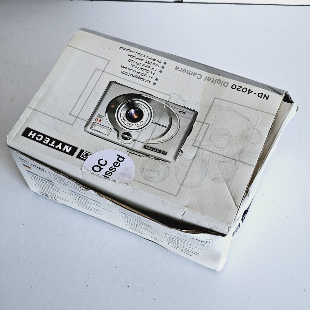 Nytech ND-4020 4.0MP Compact Digital Camera Silver Boxed Tested & Working