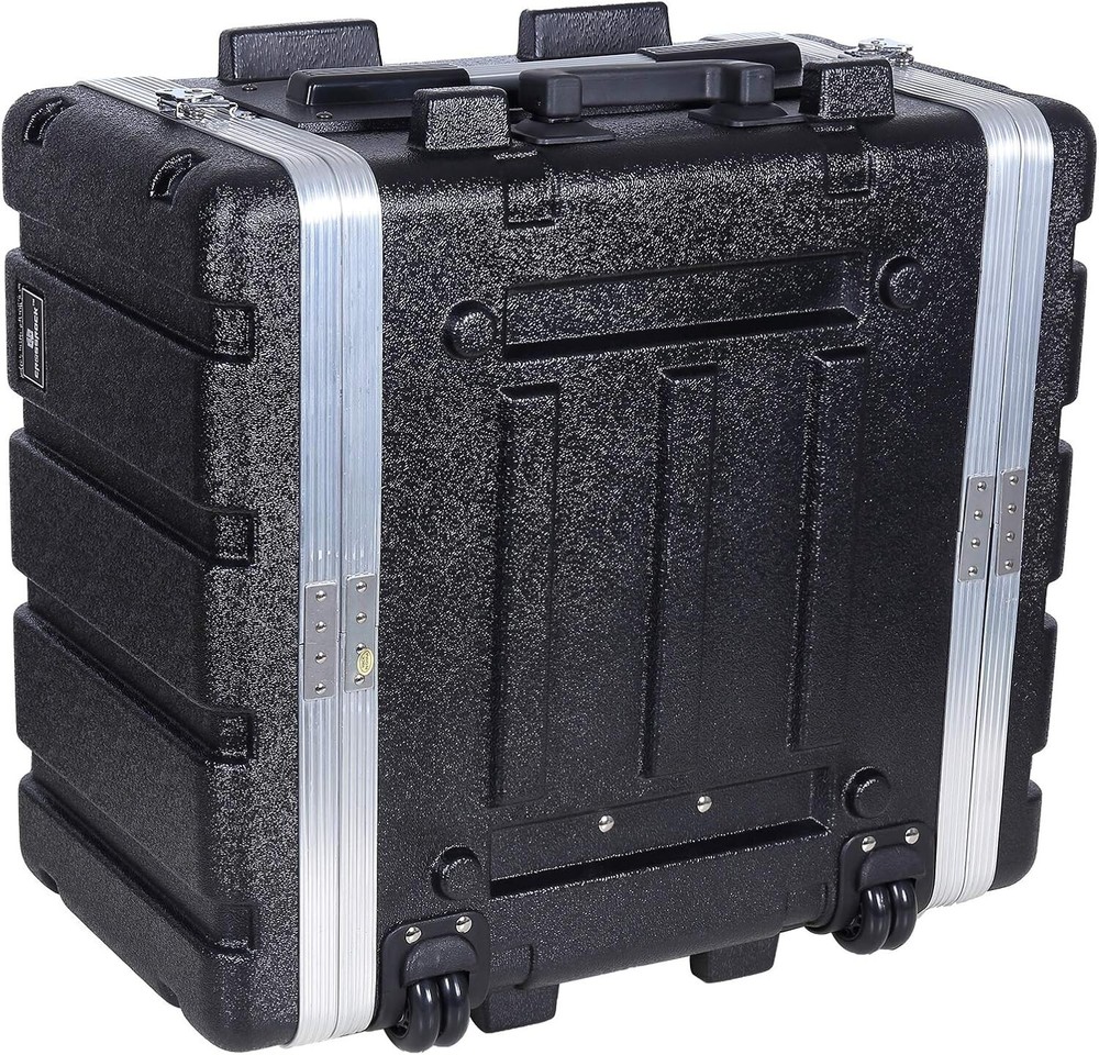 Crossrock Stackable 5U Rack Case, Standard 19.25” Depth, Polyethylene Hard-Black