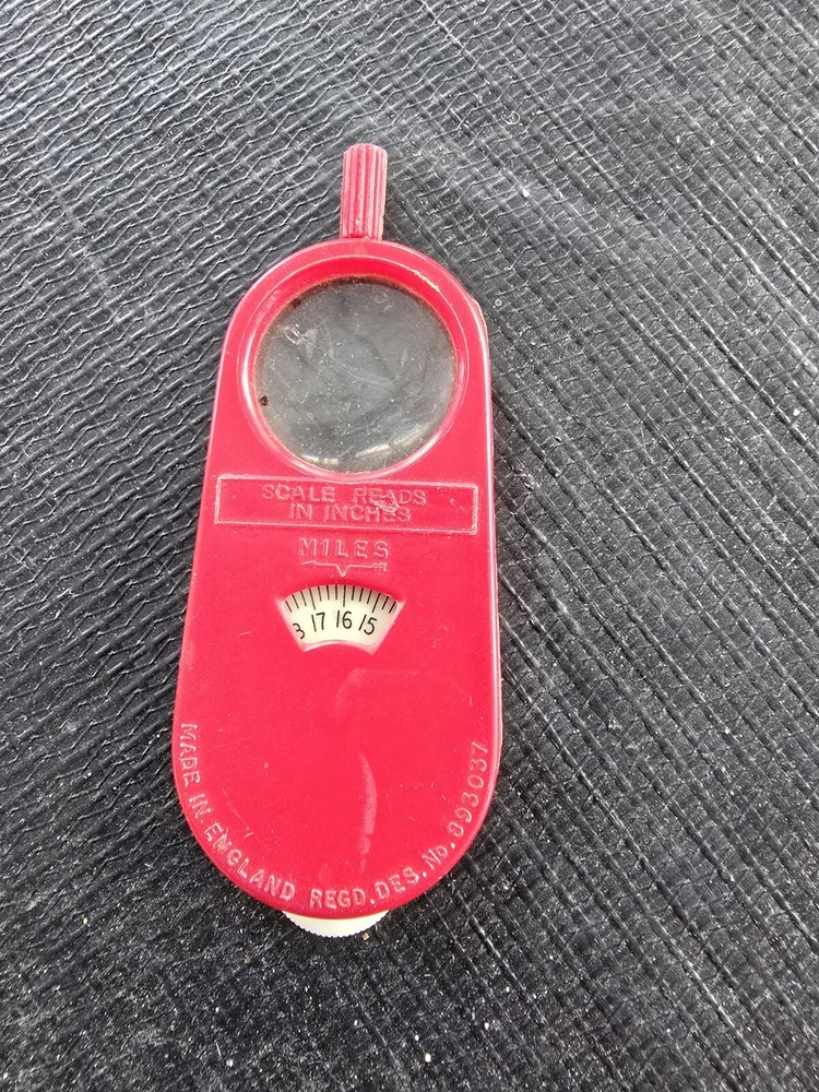 Vintage Map Distance Reader. Cm / Km/ Miles