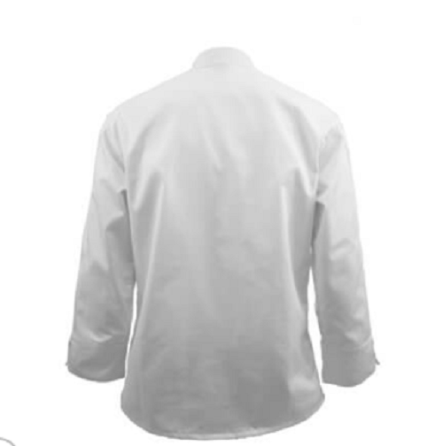 Natural Uniforms Knot Button Chef Coat with Thermometer Pocket Kitchen Uniform