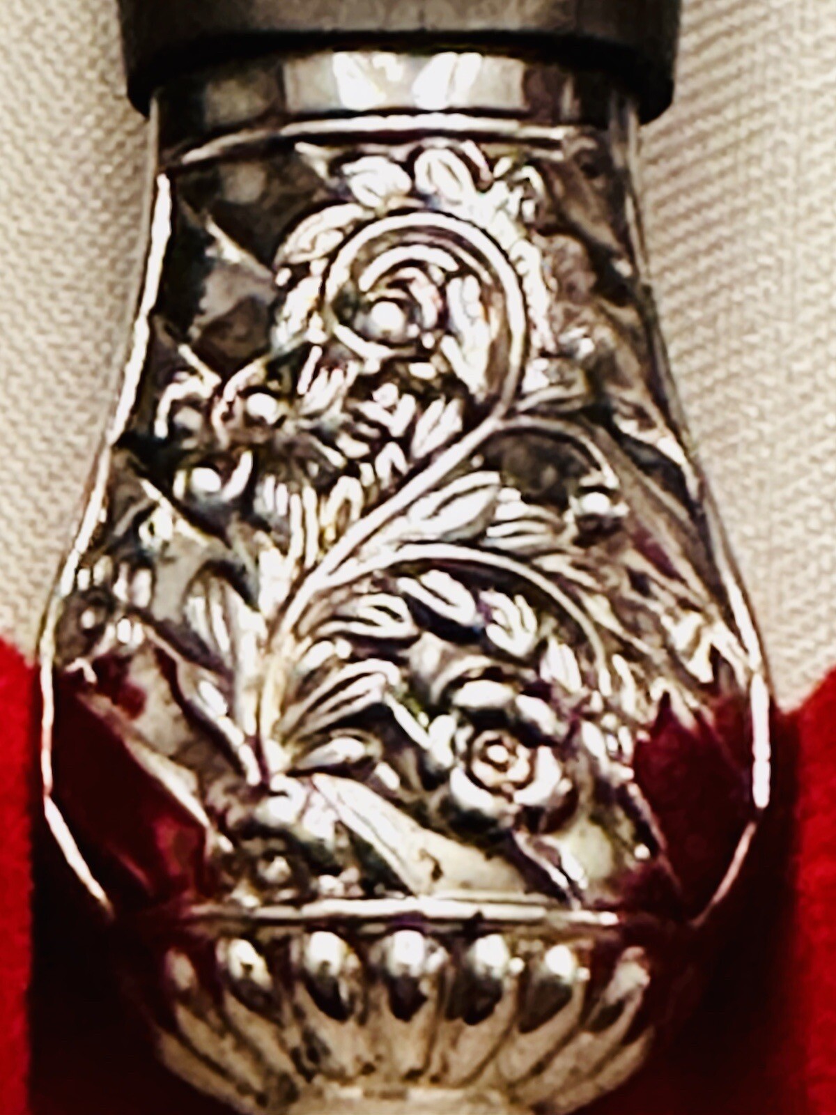 Rare16-PieceCork&Son EnglandKnife/ForkBoxedRosewood Handle/Silver Cap CutlerySet