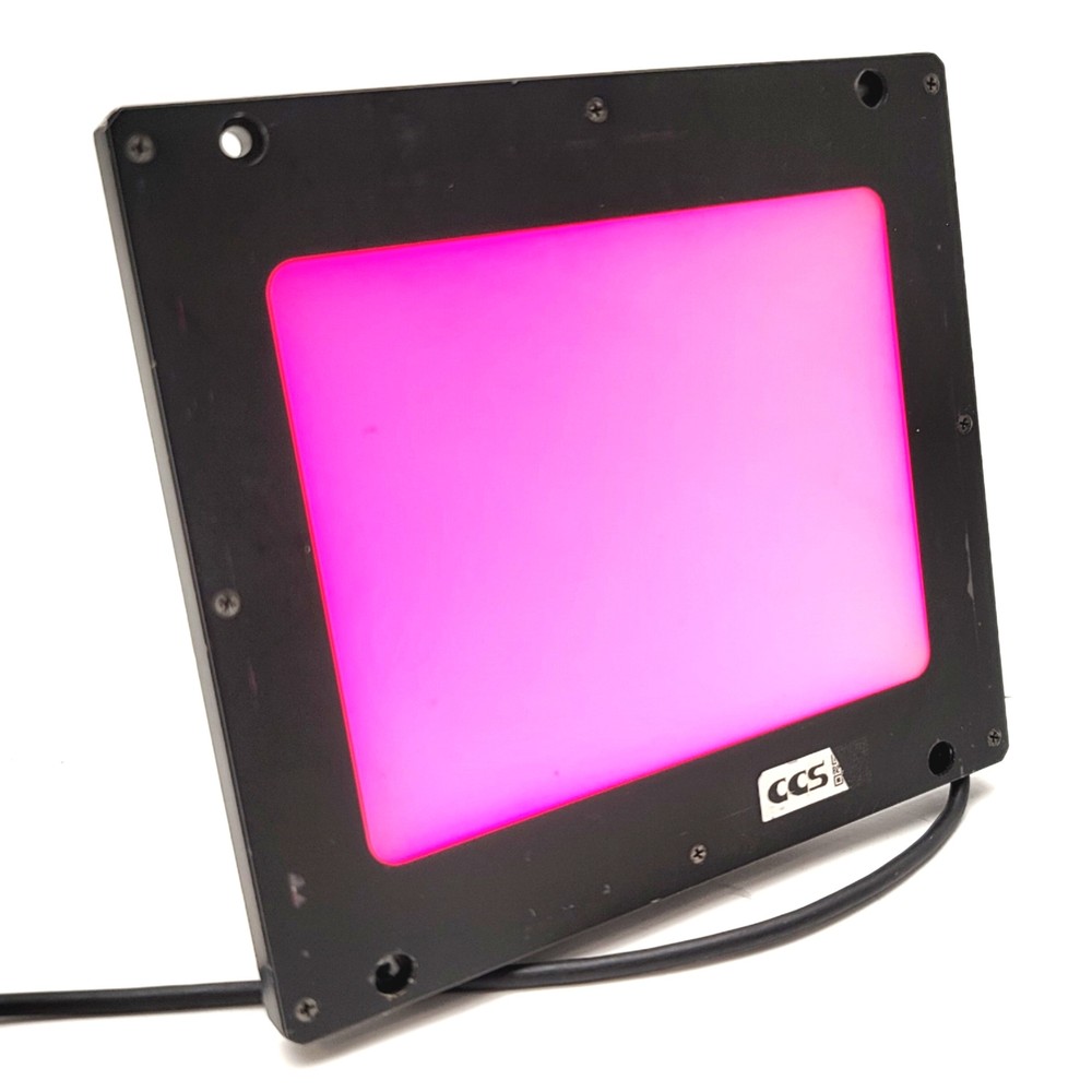 CCS LFL-100 Flat Edge Lit Diffuse Machine Vision Light Red, 12VDC, 100mm x 80mm