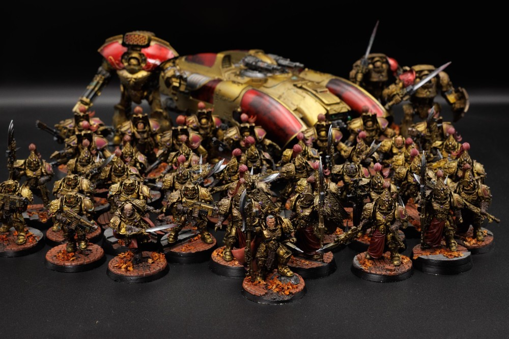 Horus Heresy Custodes Army Well Painted