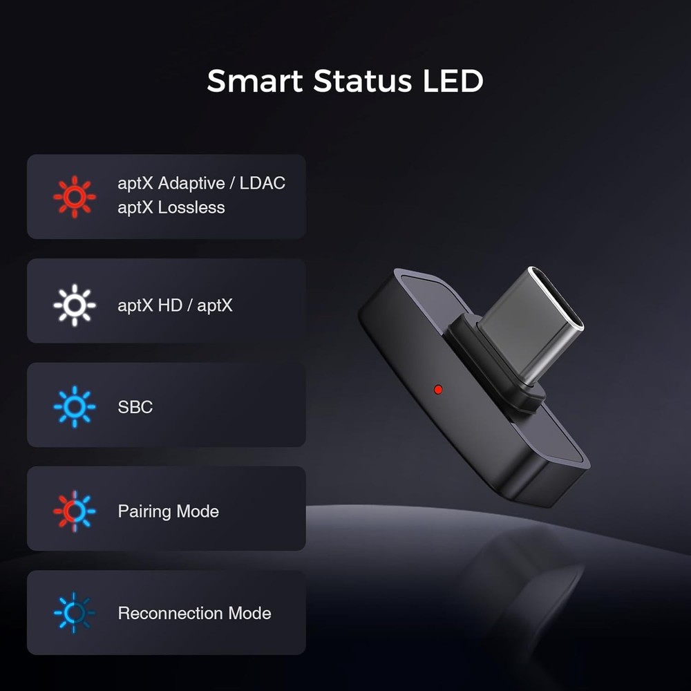 Questyle QCC Dongle Pro LDAC lossless Bluetooth Adapter for iPhone USB C