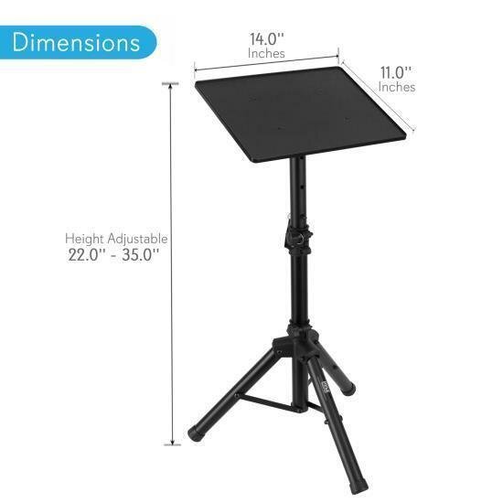 New Pyle-Pro Pro DJ Laptop Tripod Adjustable Stand For Notebook Computer PLPTS2