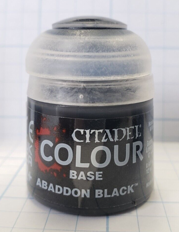 Warhammer Citadel Paints BASE Abaddon Black 12ml
