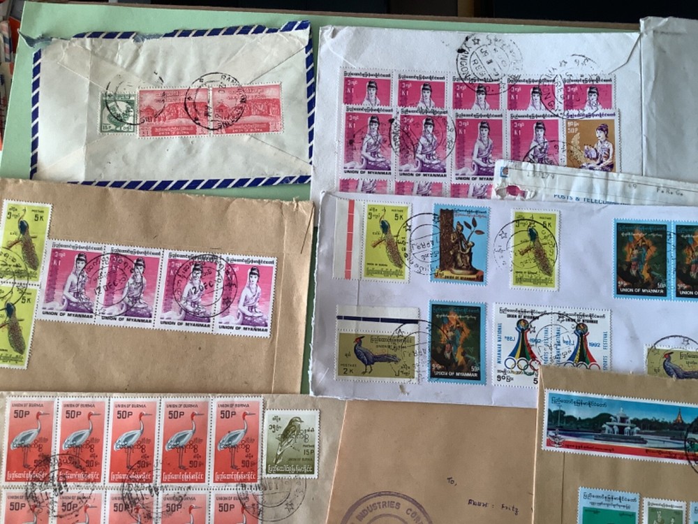 Burma postal covers 14 items Ref A1842