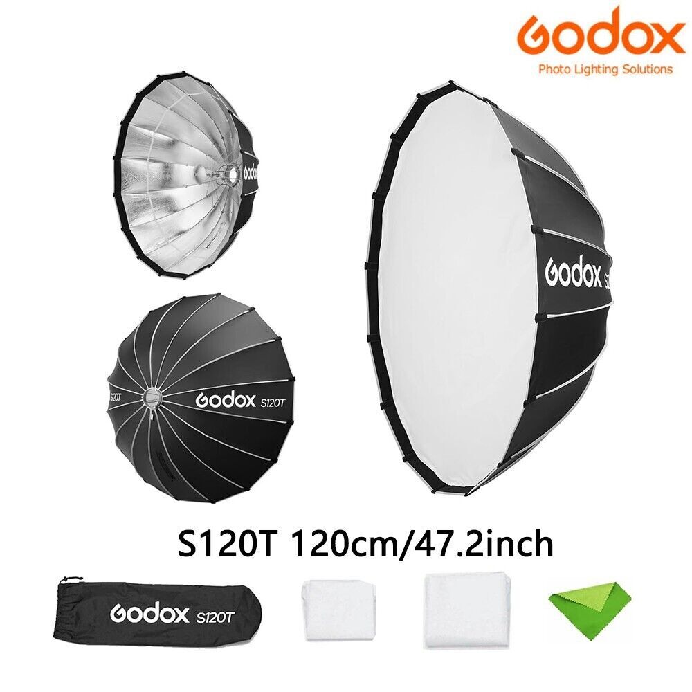 Godox S120T 120cm Umbrella Softbox Quick Release Soft Boxes Light Diffuser