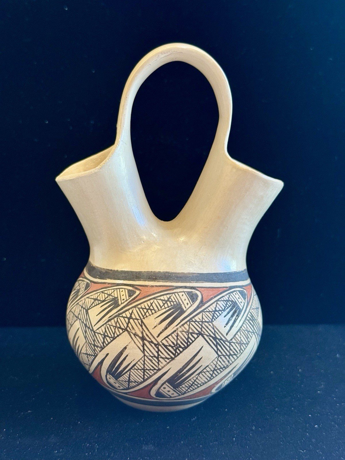 SUPERB Elton Nampeyo HOPI Polychrome Wedding Vase Migration Native Sikyatki VTG