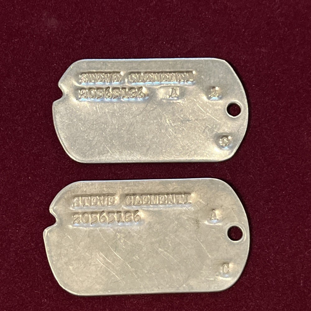 WWII Set Steve Clementi T-43 Dated Dog Tags