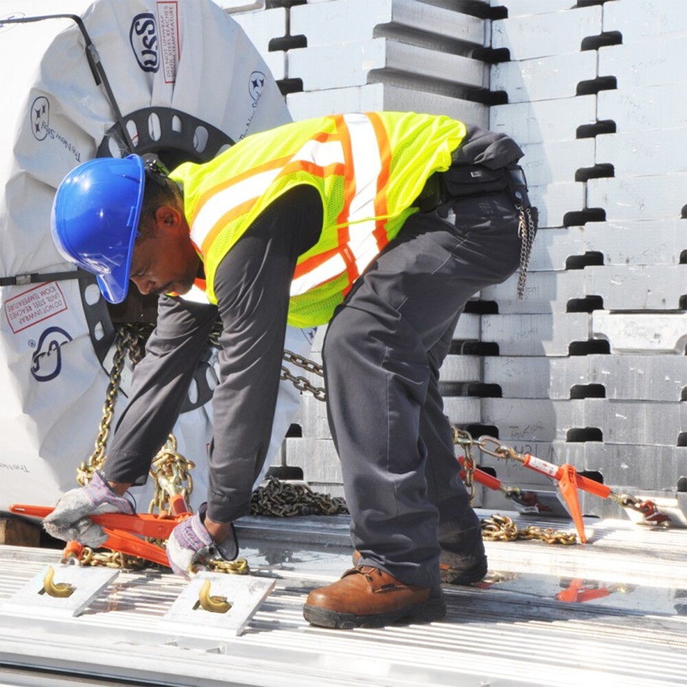 VULCAN Load Binder, Grab and Slip Hooks, 4 Pack,Ratchet Style, 6600 lbs SWL