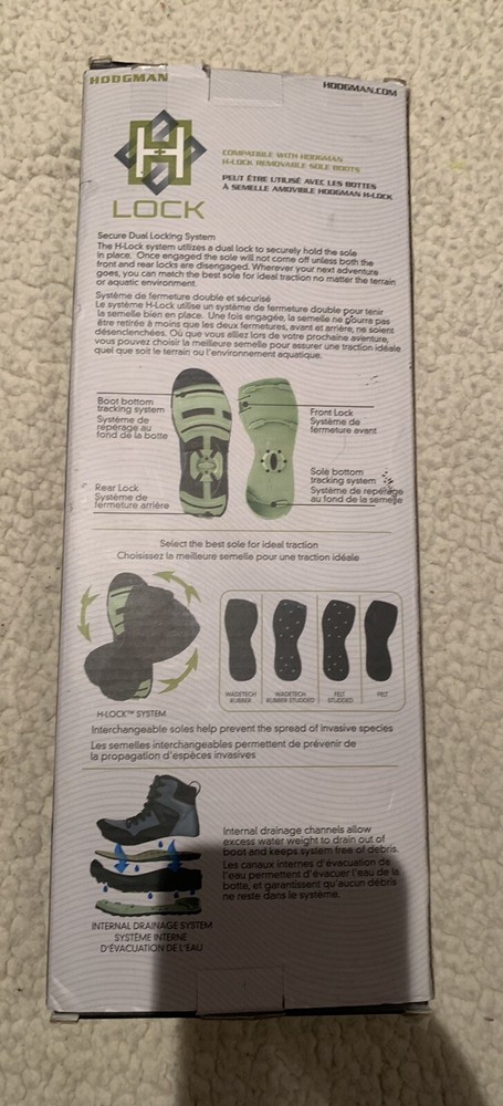 Hodgman® H-Lock WADETECH Interchangeable Boot Sole Size 12