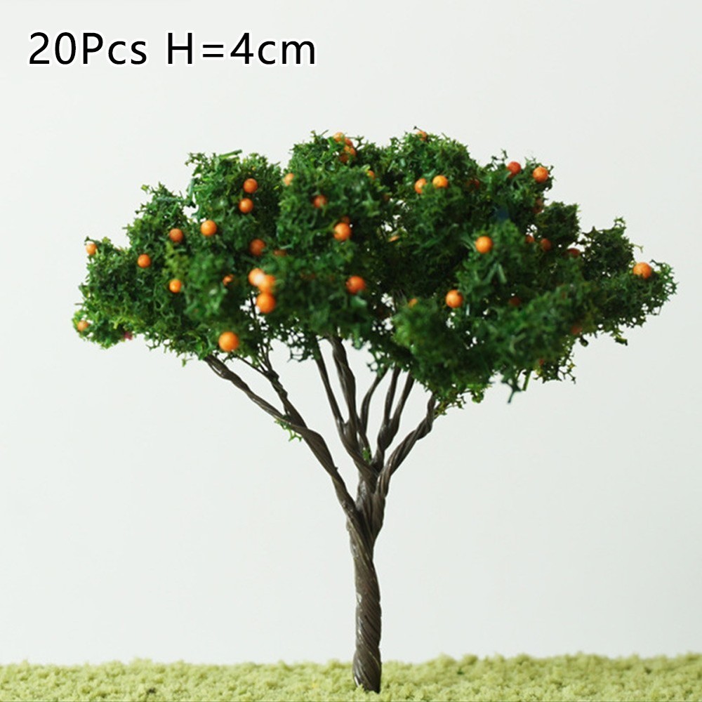 DIY Model Trees O Scale 20 Pcs Architecture Tree Orange Fruit Tree Model Replace