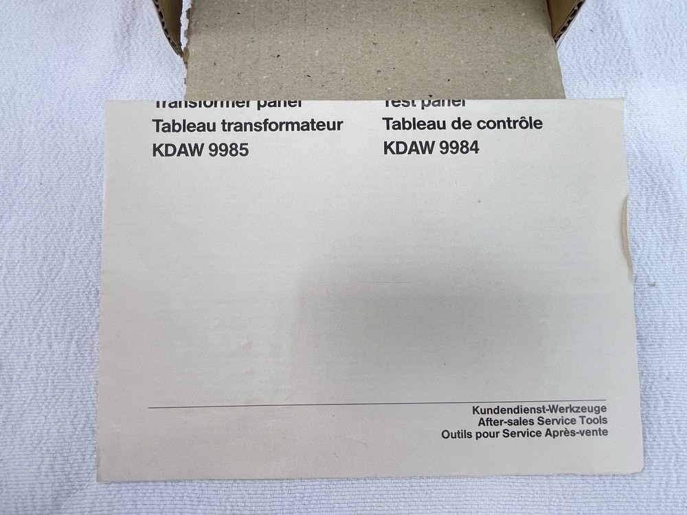 Bosch "Transformator-Tafel" (Transformer Panel) Model KDAW 9985