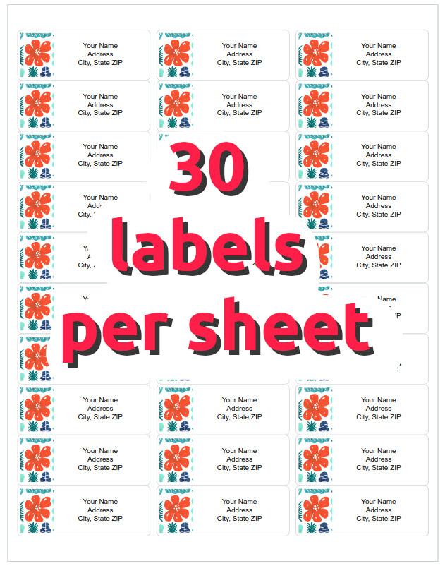 30 Custom Return Address Labels Personalized Any Photo Picture
