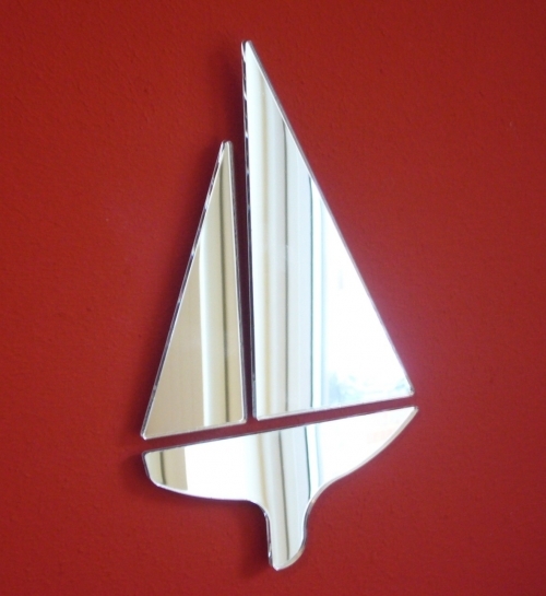 Sailing Boat Shaped Acrylic Mirrors (Several Sizes Available) Bespoke Made