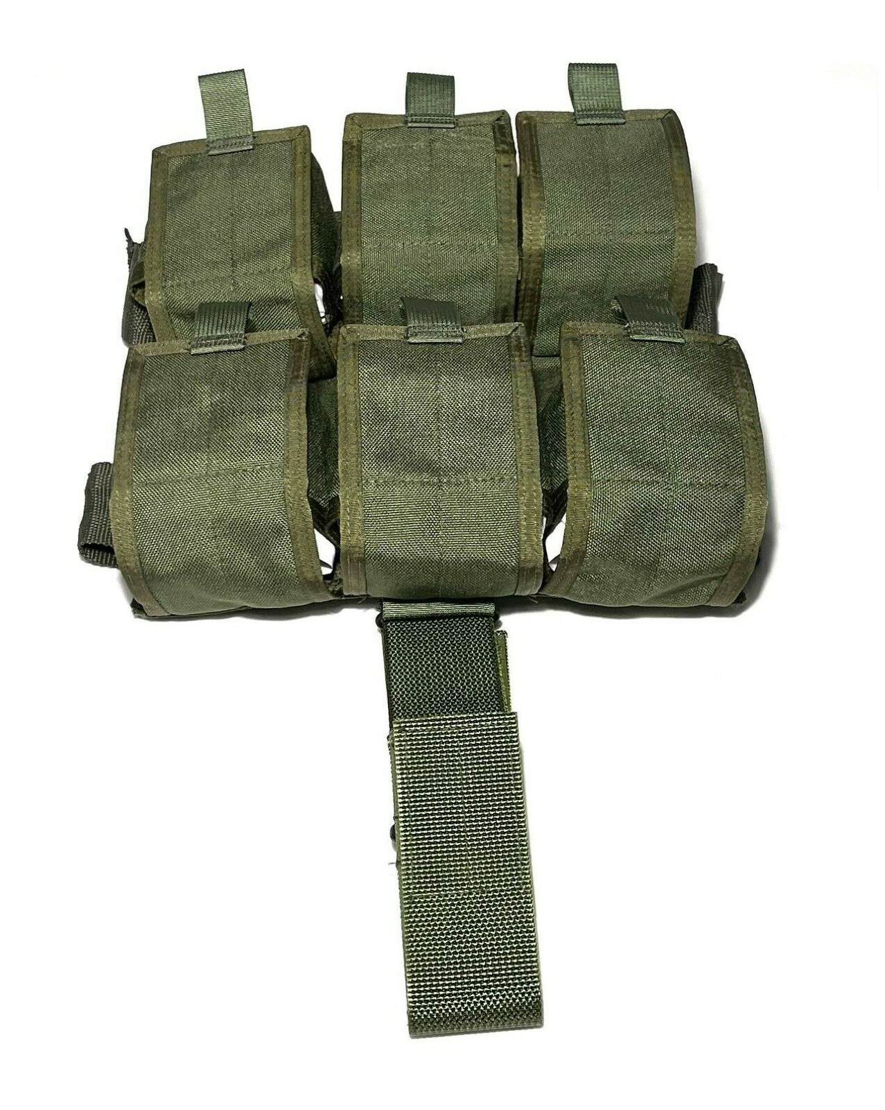 OLD GEN EAGLE INDUSTRIES TAN BUCKLE DROP-LEG PANEL 6 GRENADE POUCHES SEALs CAG