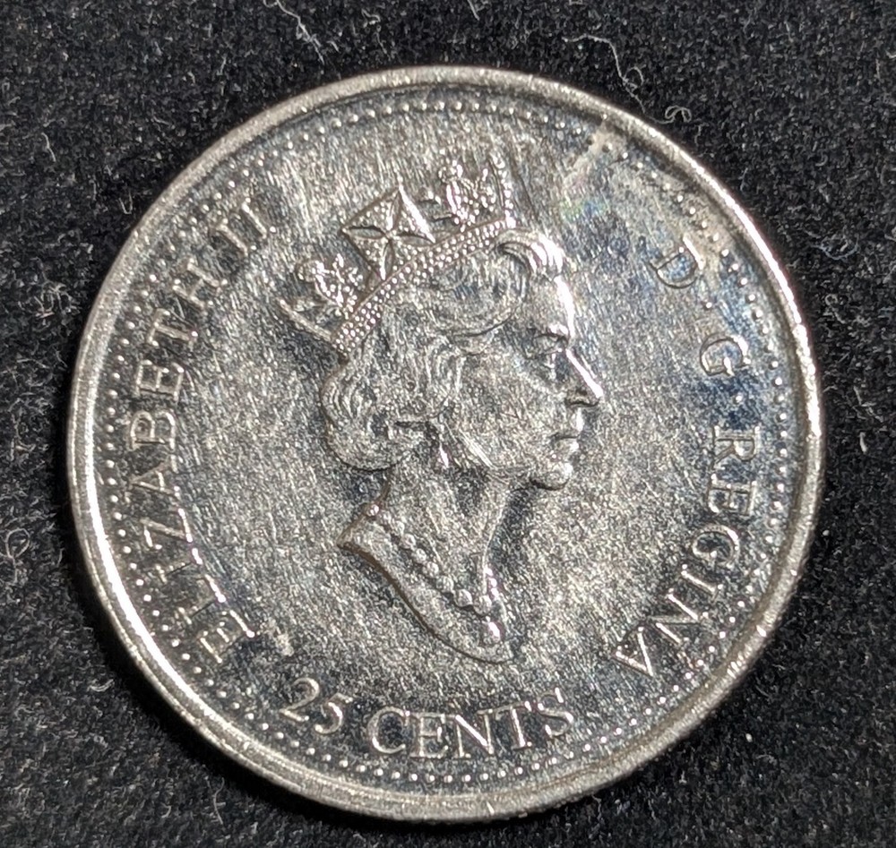 2000 Canada 25 Cents Circulated KM# 377 Harmony