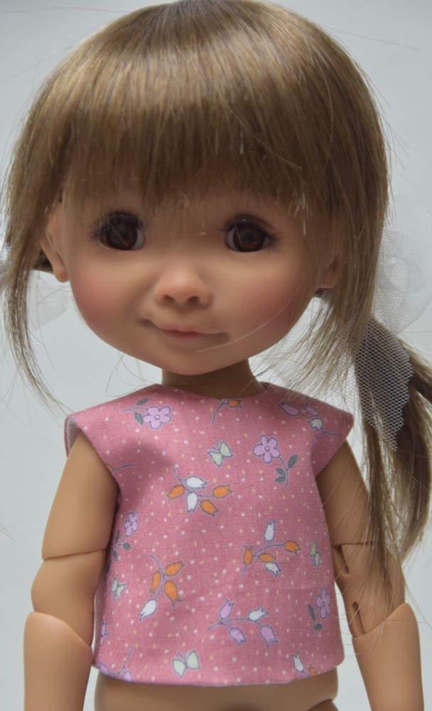 PDF Pattern&Tutorial - Top & Pinafore For Meadow Dumpling & Effner L'il Dreamer