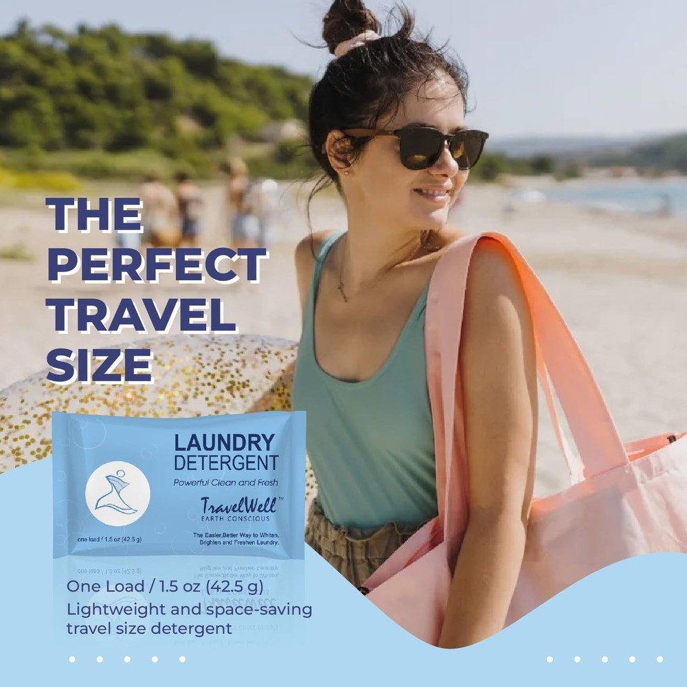 Laundry Detergent Powder - Individually Wrapped - 200 Packets (1.5 oz per bag)