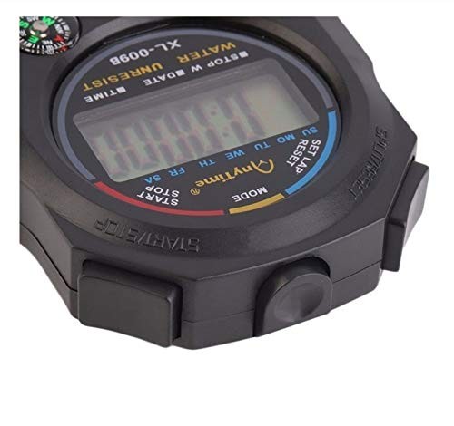 Pgzsy 2 Pack Multi-Function Electronic Digital Sport Stopwatch Timer, Black