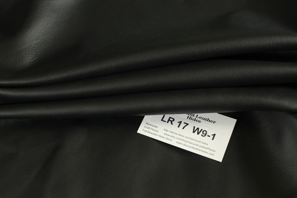 BEAUTIFUL BLACK LEATHER SMOOTH GRAIN ZE 25