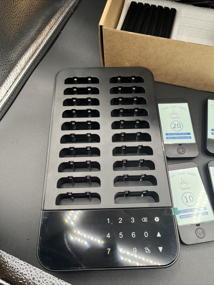 20-Pager Wireless Calling System Restaurant Coasters Paging Queuing Pagers New
