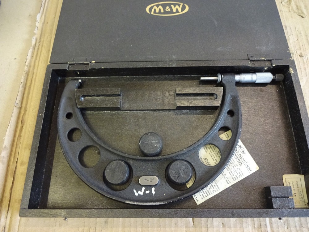 7-8" micrometer Moore & Wright No.871