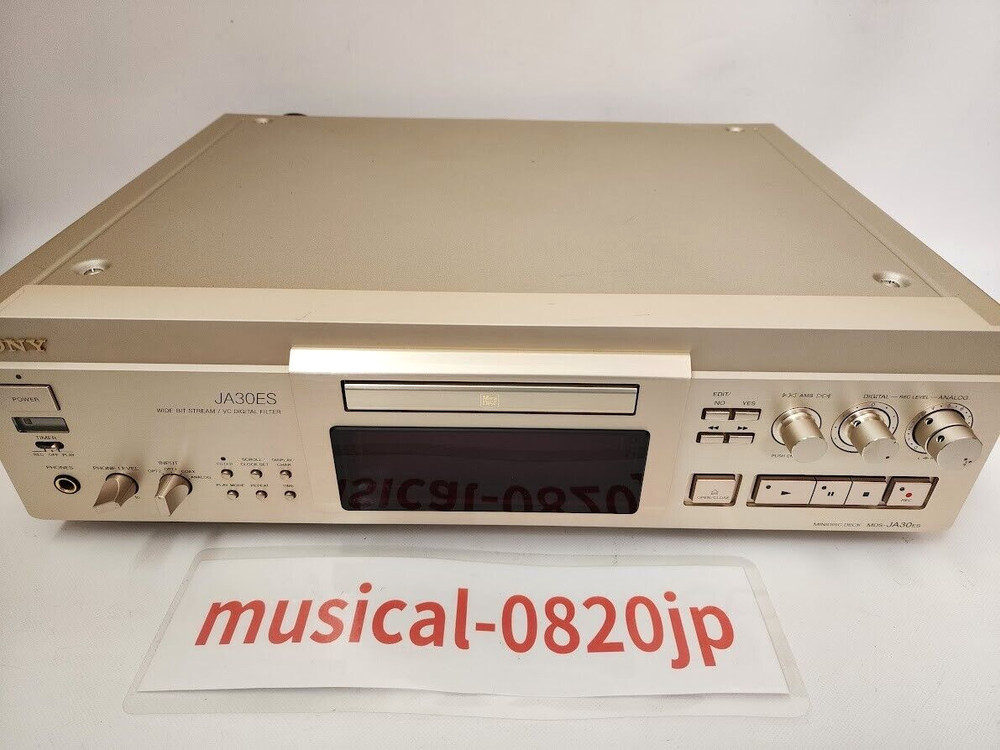 SONY MDS-JA30ES MD MiniDisc Deck Tested Working