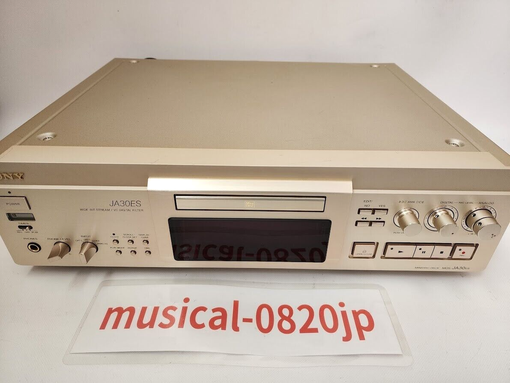 SONY MDS-JA30ES MD MiniDisc Deck Tested Working
