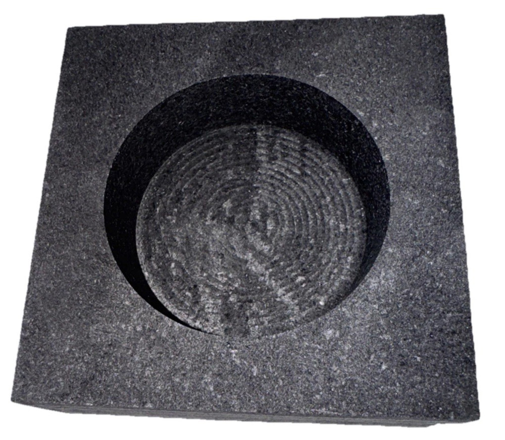 Graphite Ingot Mold For Casting 20 oz Gold Round
