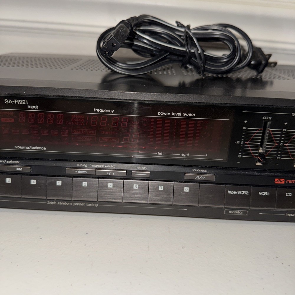 TECHNICS SA-R921 STEREO AM/FM RECEIVER - WORKING *READ*