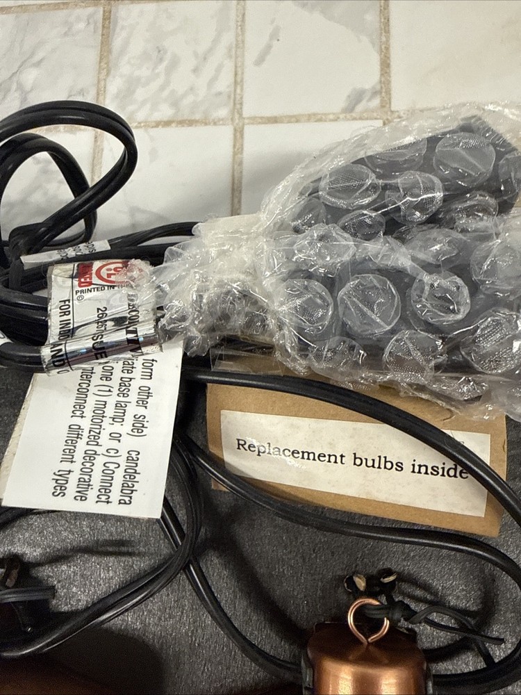 Costco Round Metallic Copper Lantern String Lights NIB