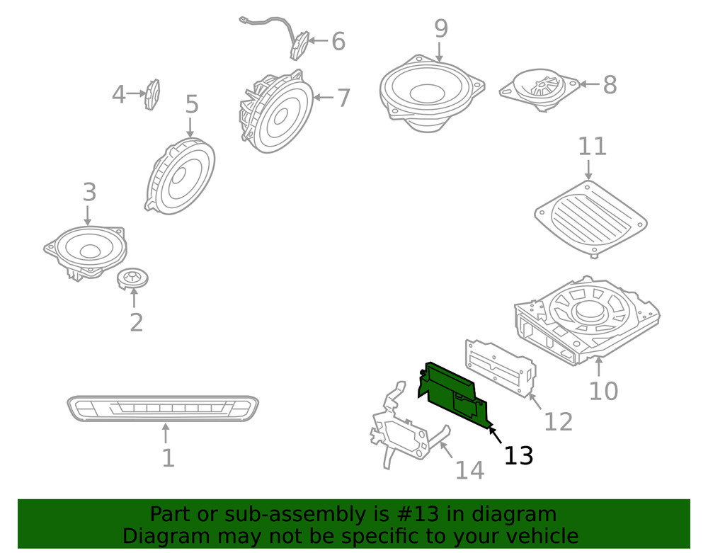 Genuine BMW Mount Bracket 65-15-9-865-514