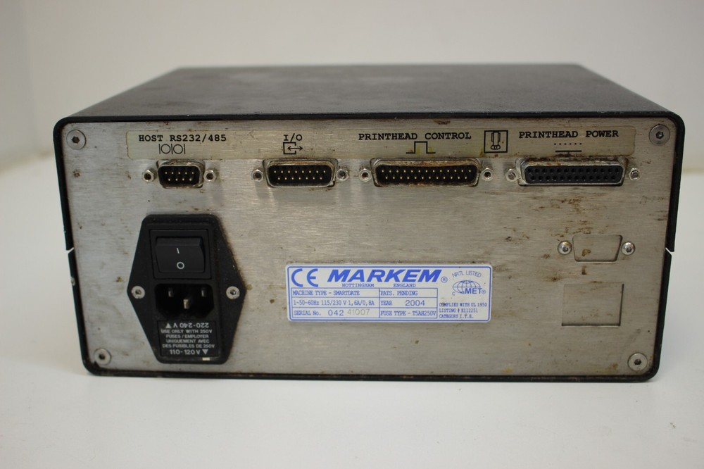 MARKEM SMARTDATE / 3 Thermal Transfer Coder Continuous Printer With Key